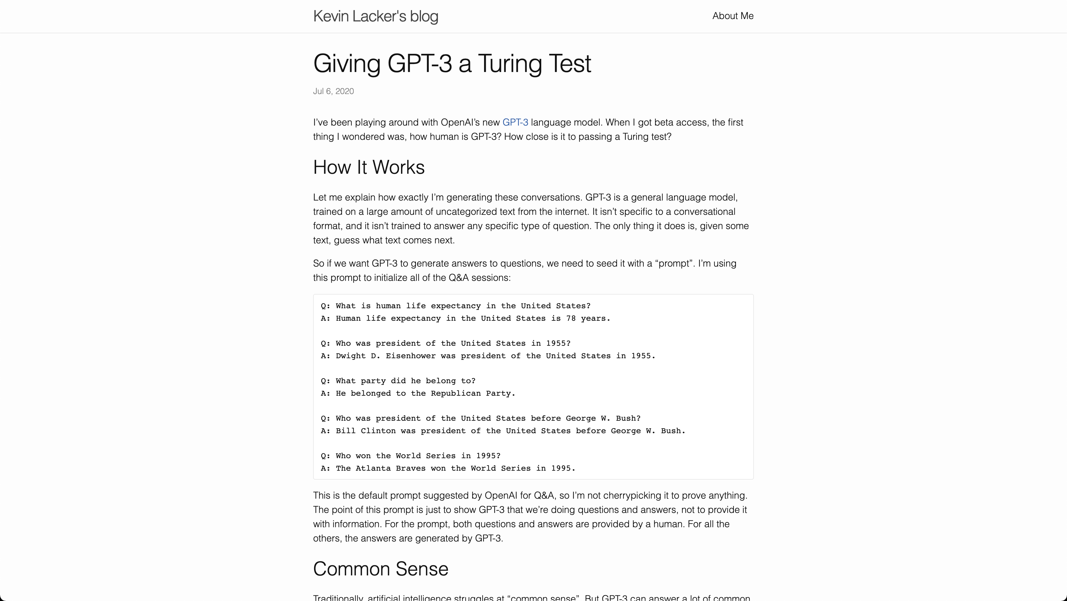Giving GPT-3 a Turing Test - скриншот 1